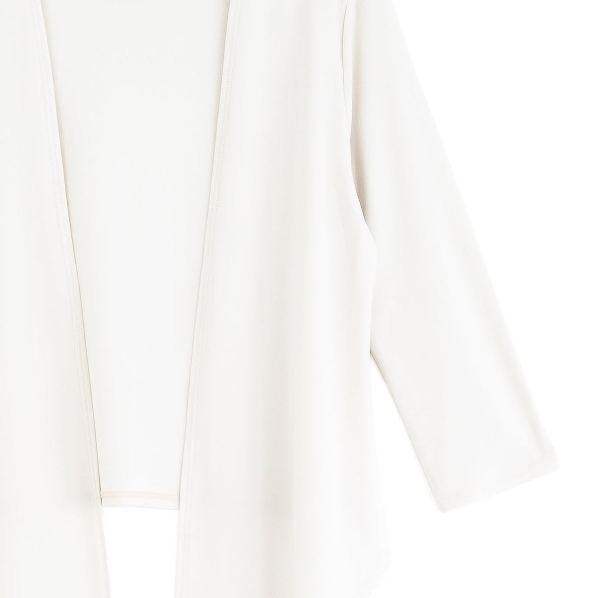 Modern Tie Front Cardigan - Bone - Limited Sizes | Clara Sunwoo