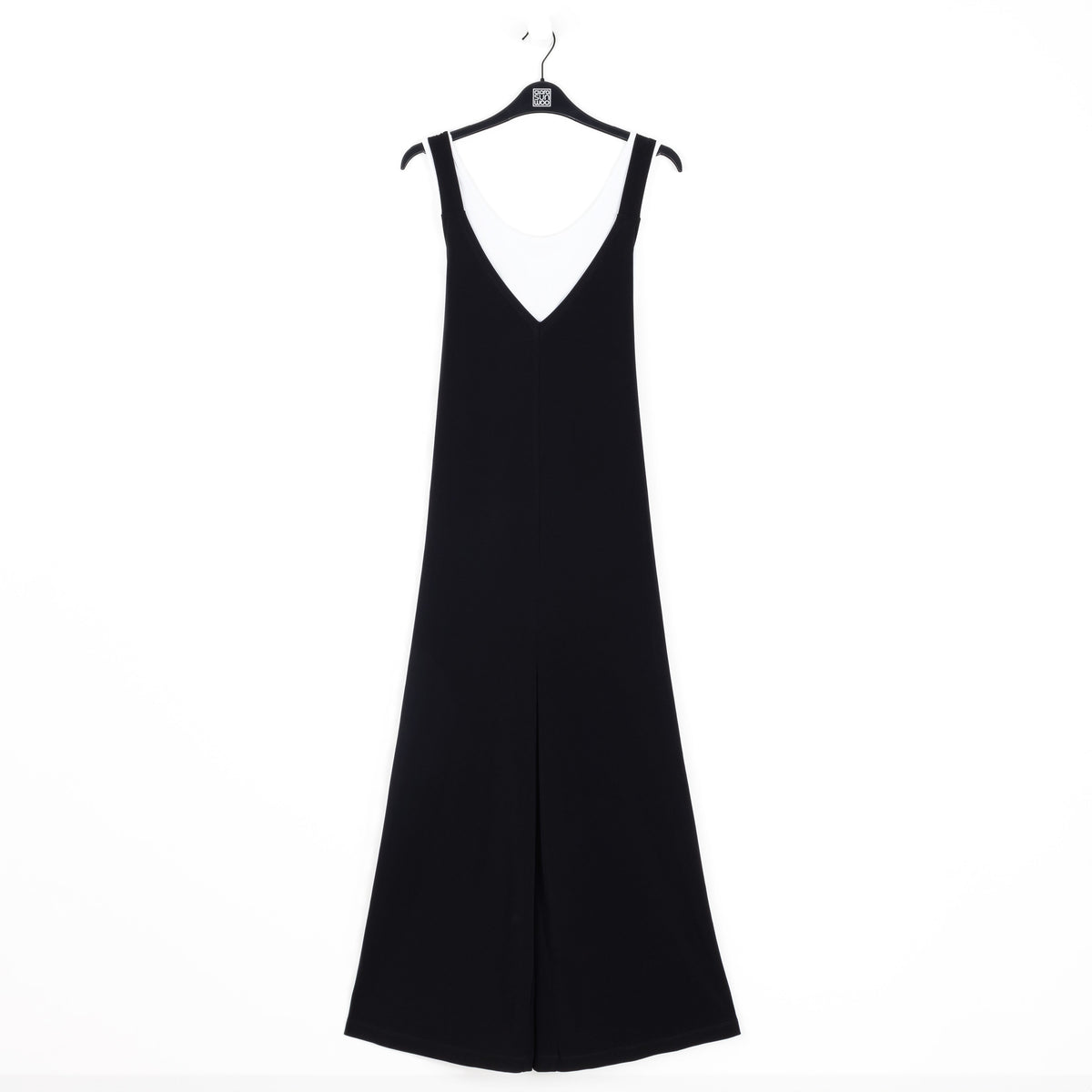 V-Neck Cross Back Jumpsuit - Black - Final Sale | Clara Sunwoo