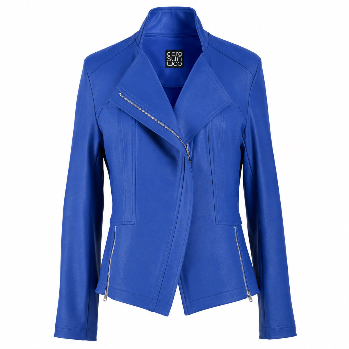 Liquid Leather™ Signature Jacket - Cobalt | Clara Sunwoo