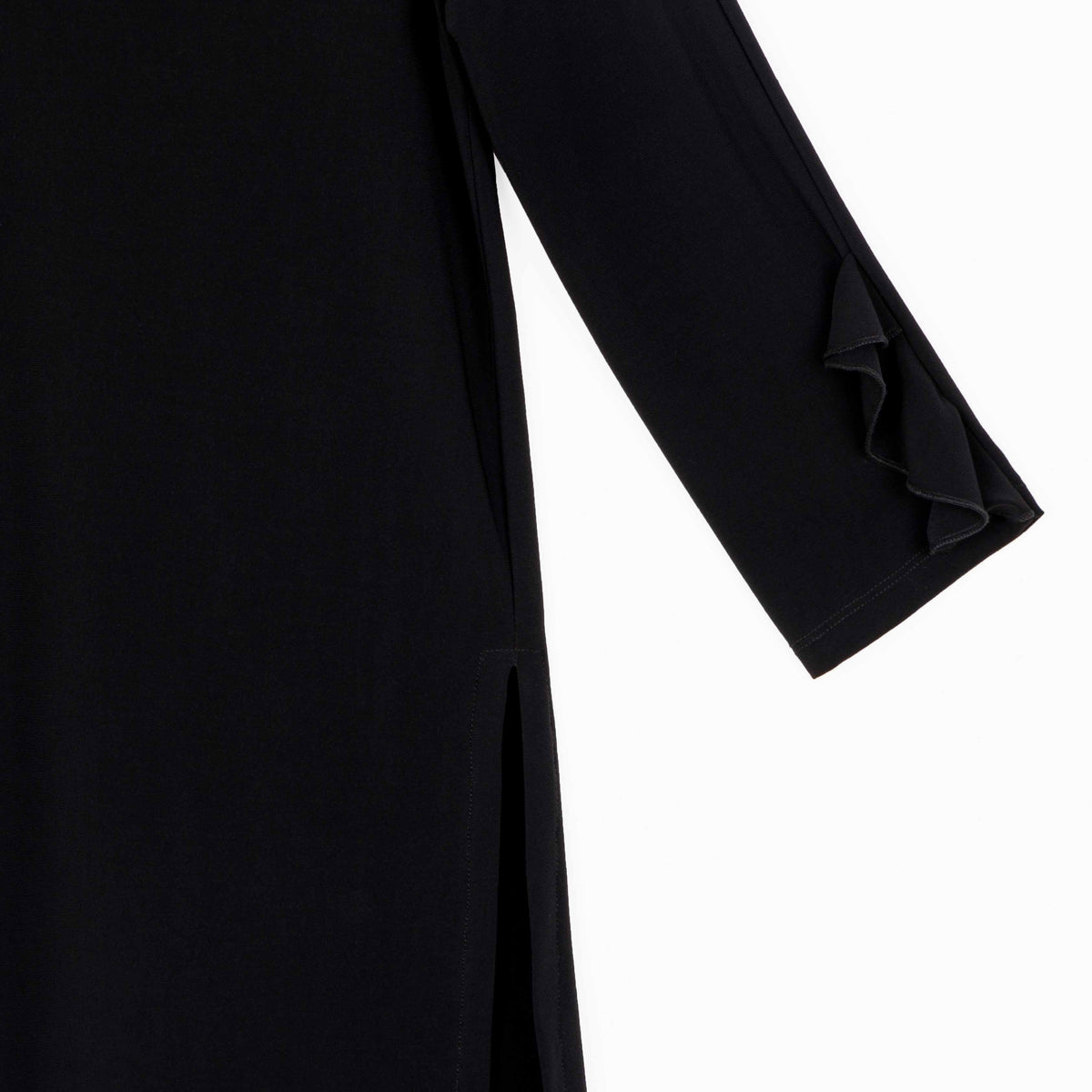 Flutter Cuff Side Vent Tunic - Black - Final Sale! | Clara Sunwoo