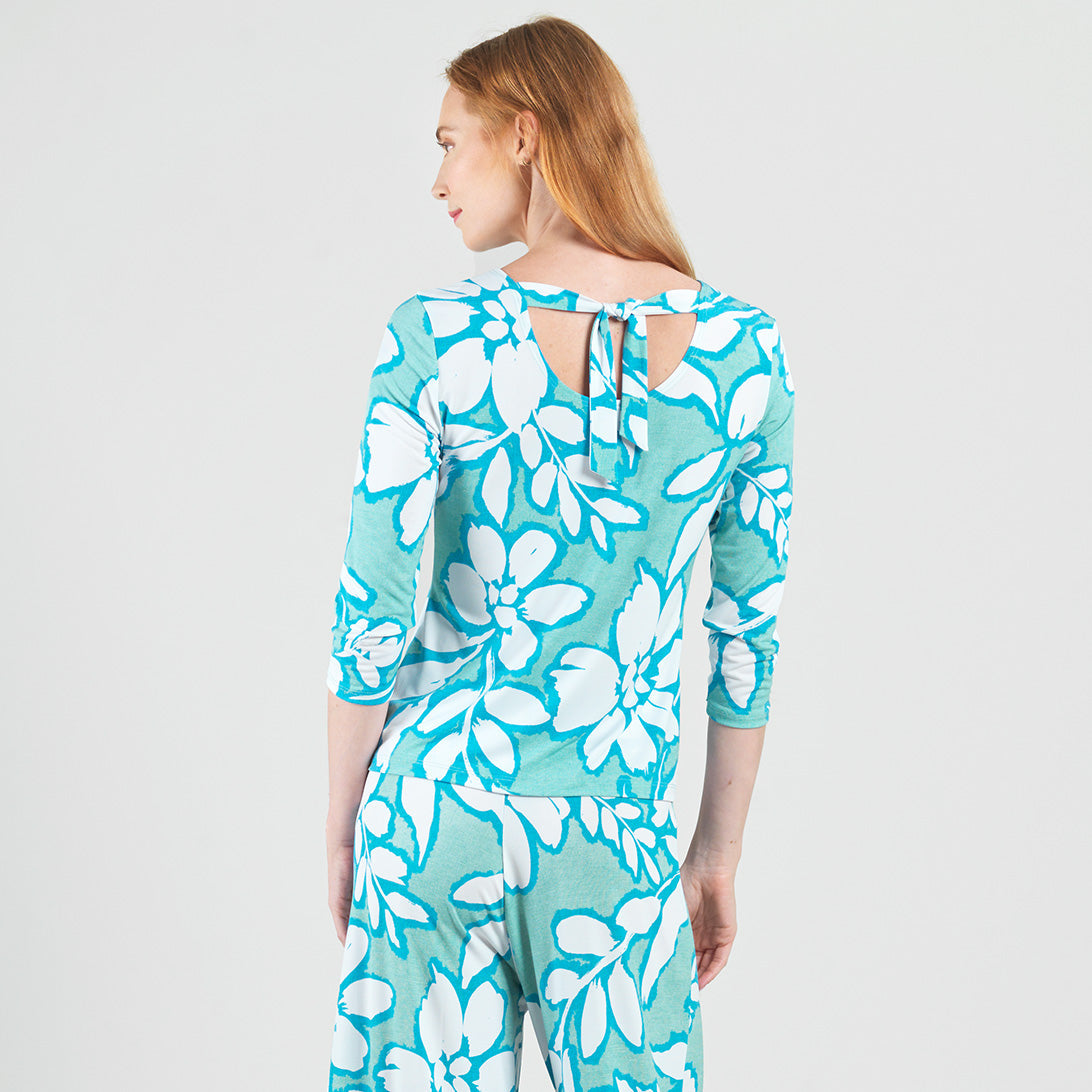 Reversible Back Tie Top - Paradise Petal - Final Sale | Clara Sunwoo