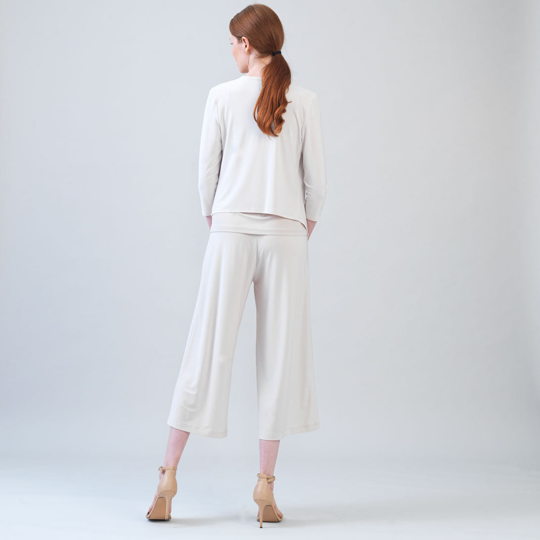 Modern Tie Front Cardigan - Bone - Limited Sizes | Clara Sunwoo