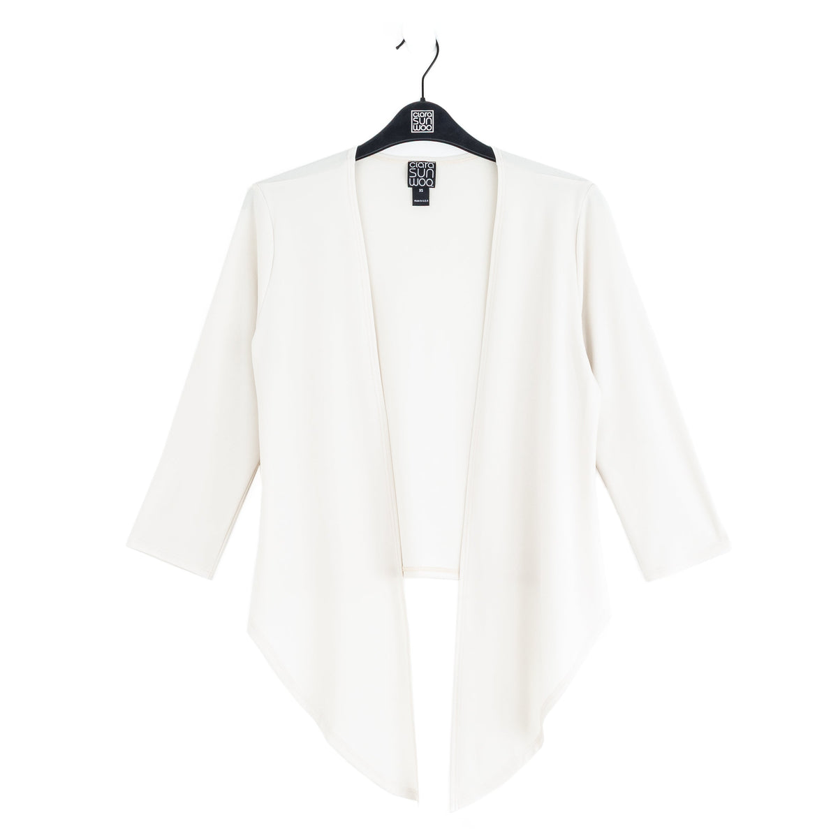 Modern Tie Front Cardigan - Bone - Limited Sizes | Clara Sunwoo