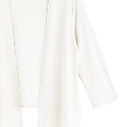 Modern Tie Front Cardigan - Bone - Limited Sizes | Clara Sunwoo