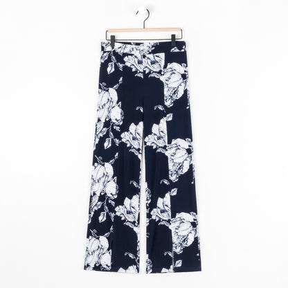 Relaxed Kick Front Slit Ankle Pant - Peony Blossom | Clara Sunwoo