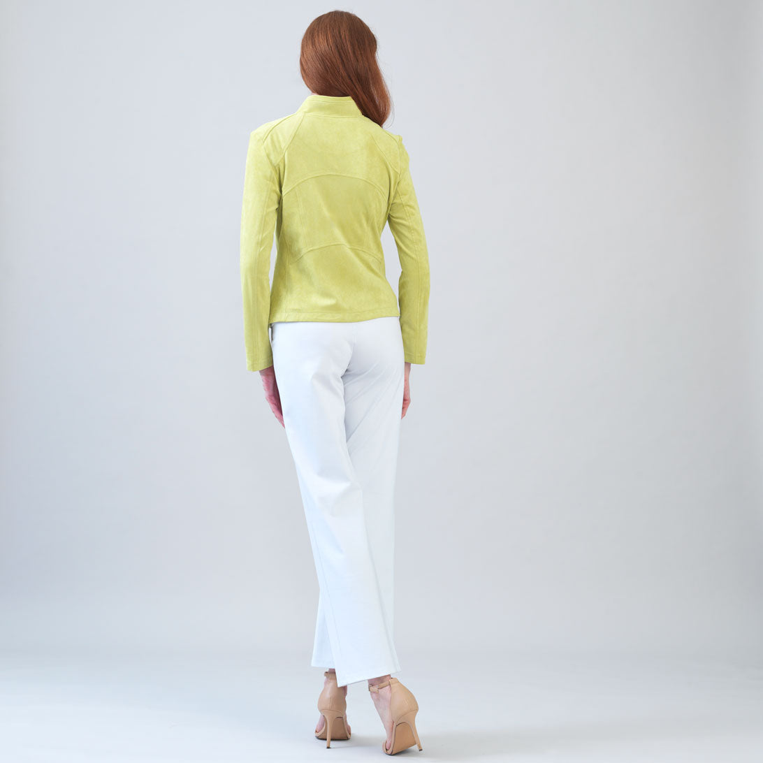 Soft Suede - Signature Jacket - Lime | Clara Sunwoo