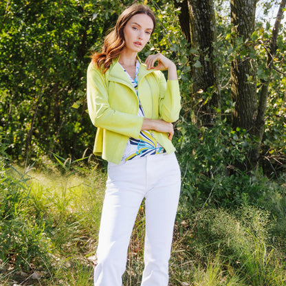 Soft Suede - Signature Jacket - Lime | Clara Sunwoo