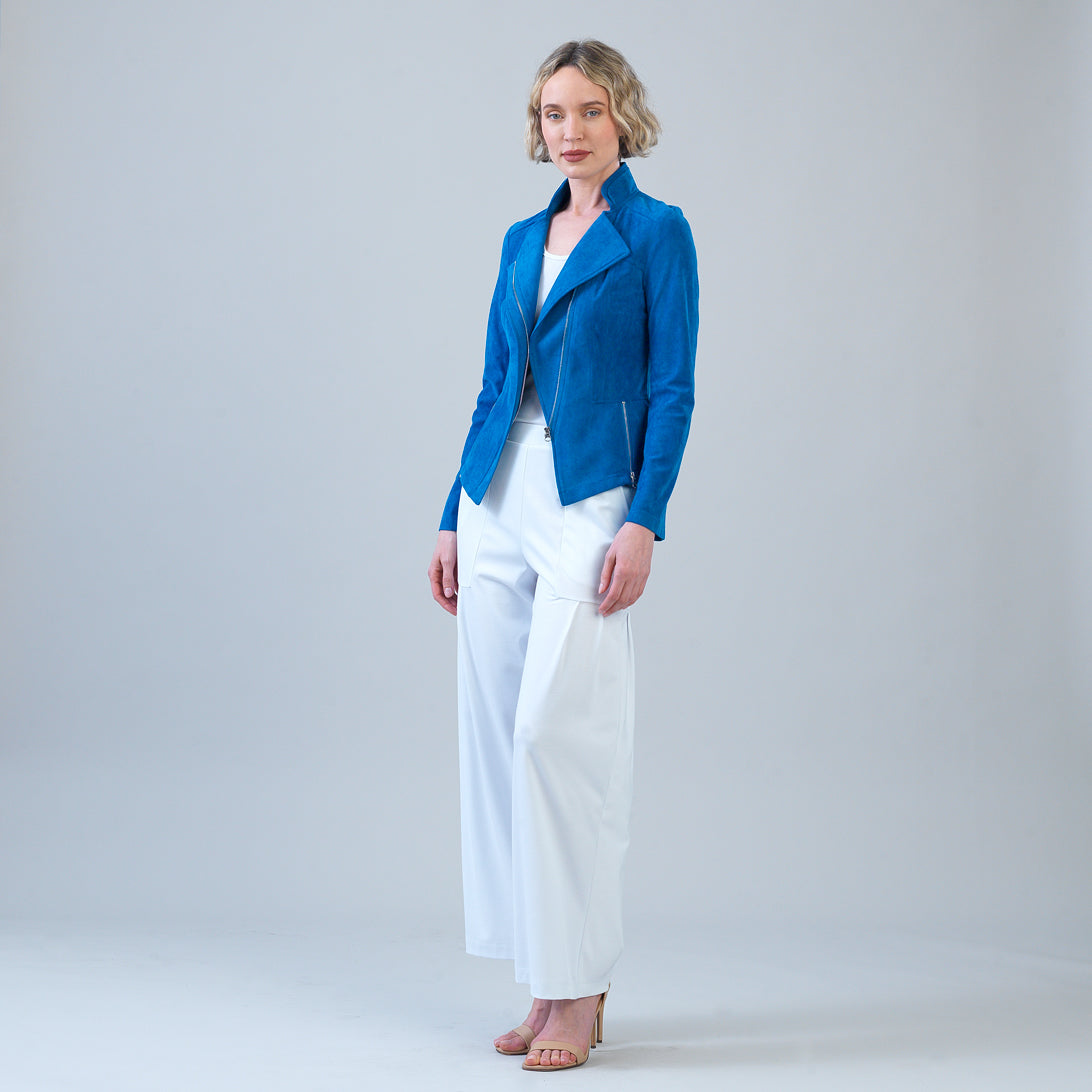Soft Suede - Signature Jacket - French Blue | Clara Sunwoo
