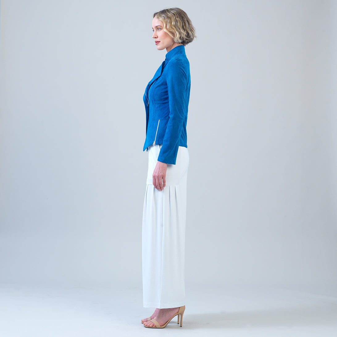 Soft Suede - Signature Jacket - French Blue | Clara Sunwoo