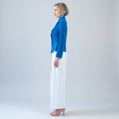 Soft Suede - Signature Jacket - French Blue | Clara Sunwoo