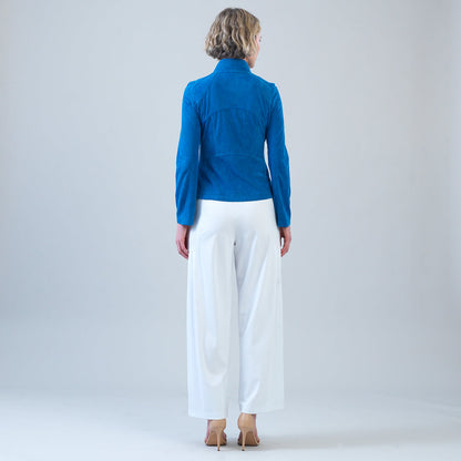 Soft Suede - Signature Jacket - French Blue | Clara Sunwoo