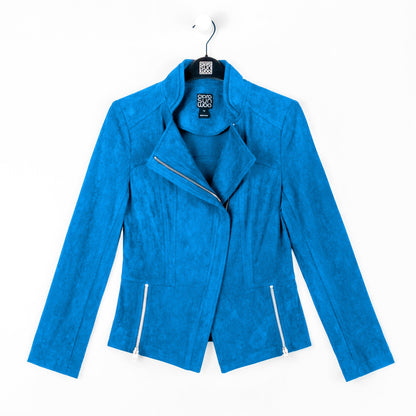 Soft Suede - Signature Jacket - French Blue | Clara Sunwoo