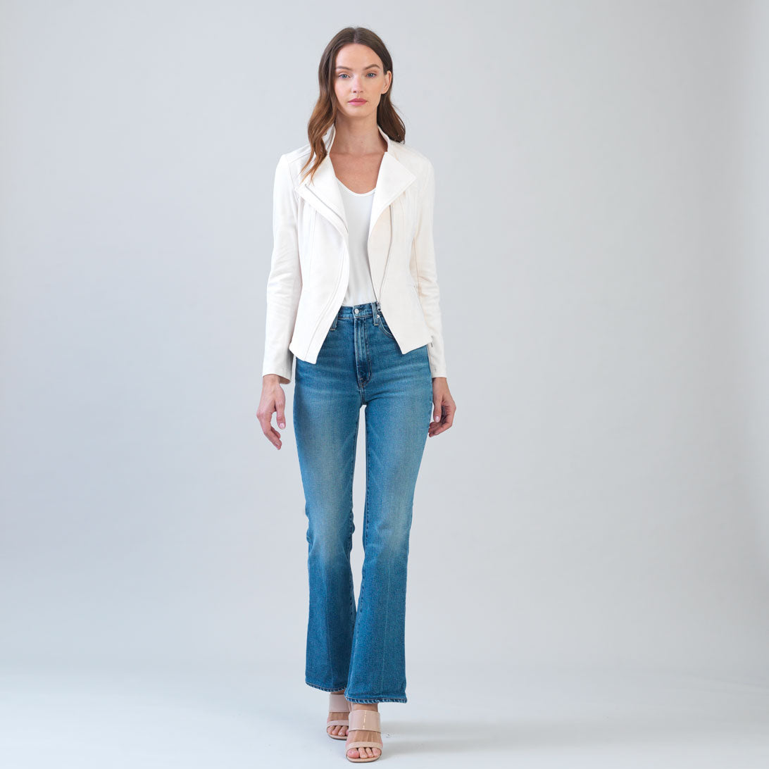 Soft Suede - Signature Jacket - Cream | Clara Sunwoo