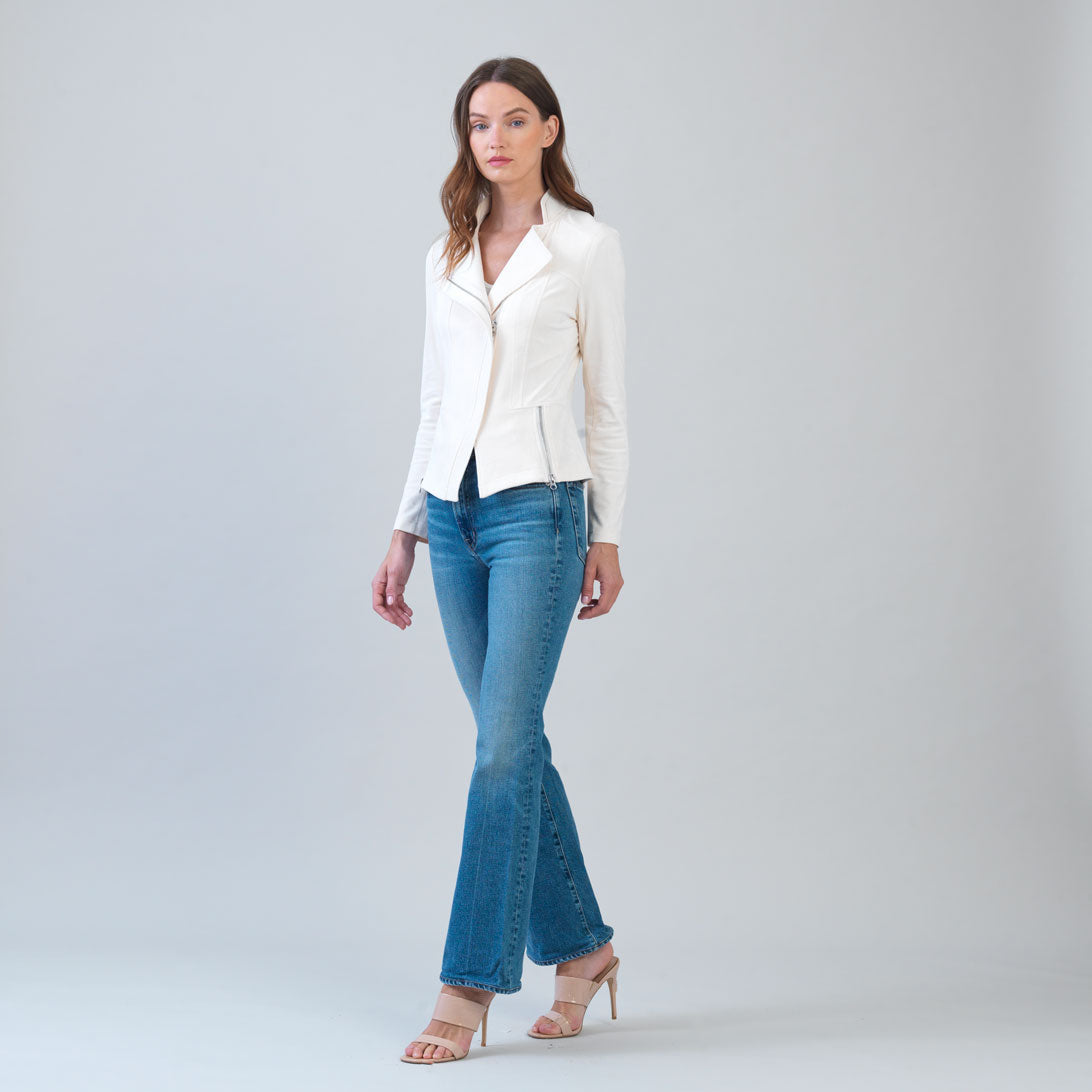 Soft Suede - Signature Jacket - Cream | Clara Sunwoo