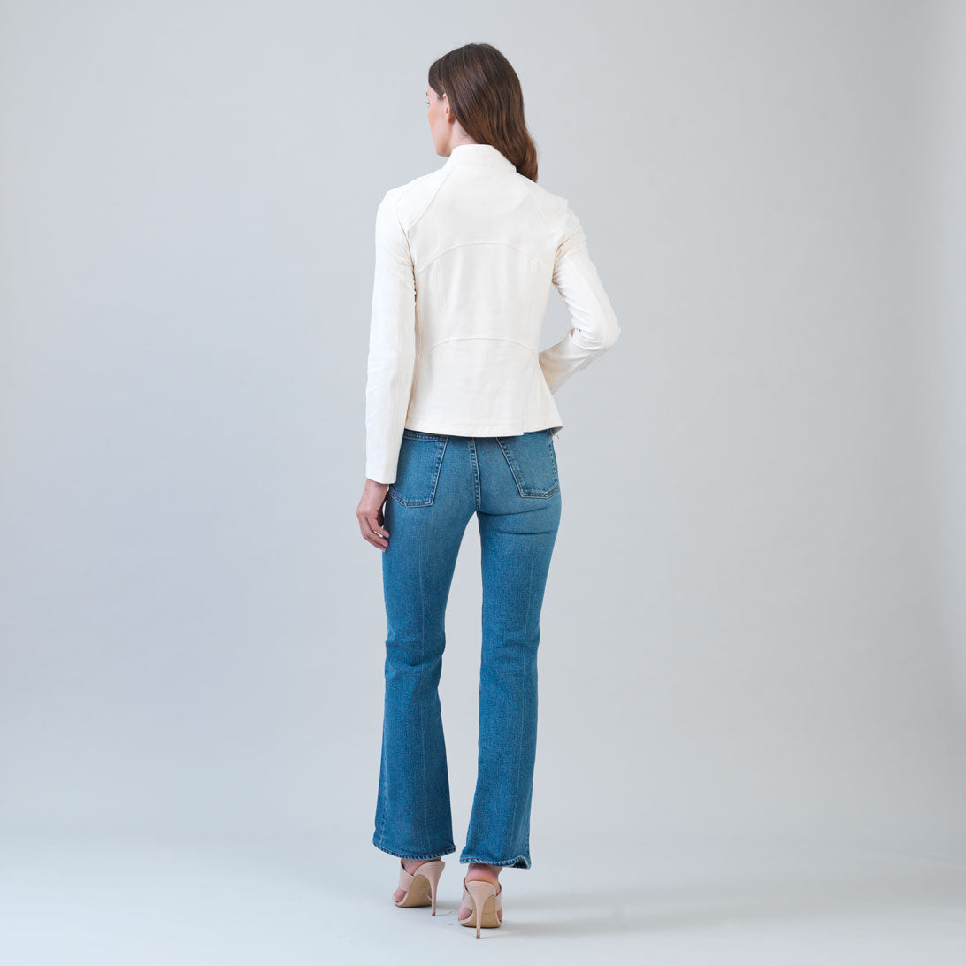 Soft Suede - Signature Jacket - Cream | Clara Sunwoo