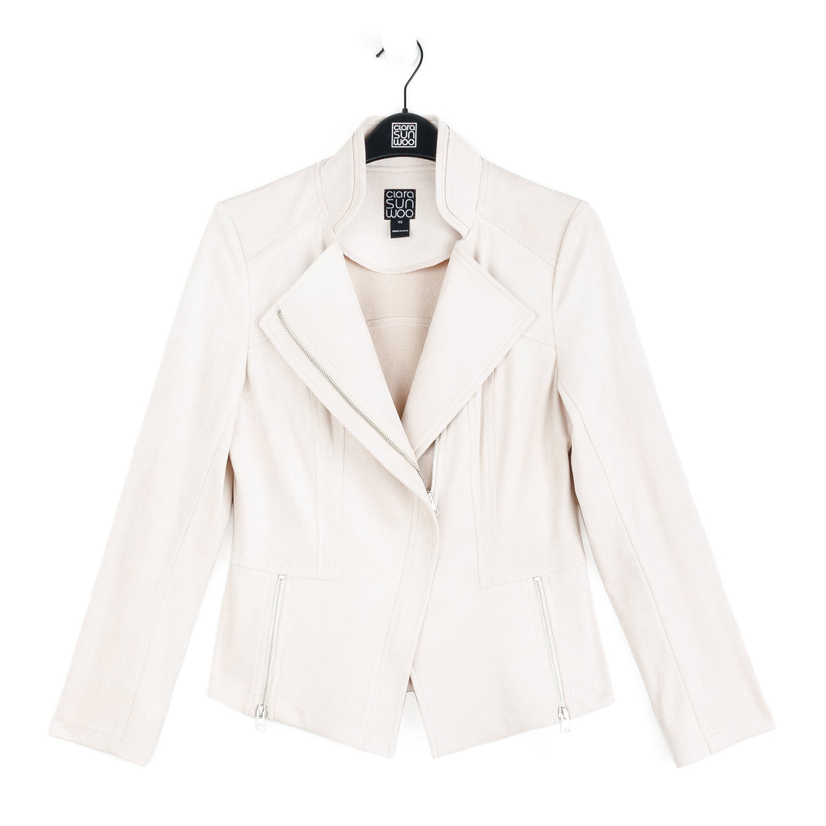 Soft Suede - Signature Jacket - Cream | Clara Sunwoo