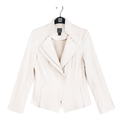 Soft Suede - Signature Jacket - Cream | Clara Sunwoo