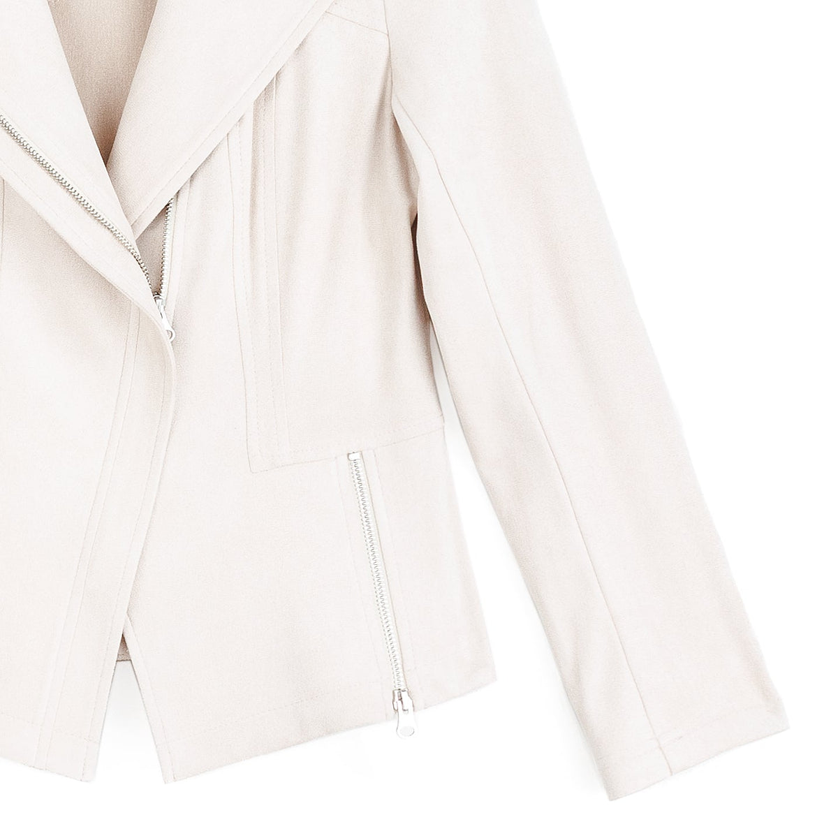 Soft Suede - Signature Jacket - Cream | Clara Sunwoo