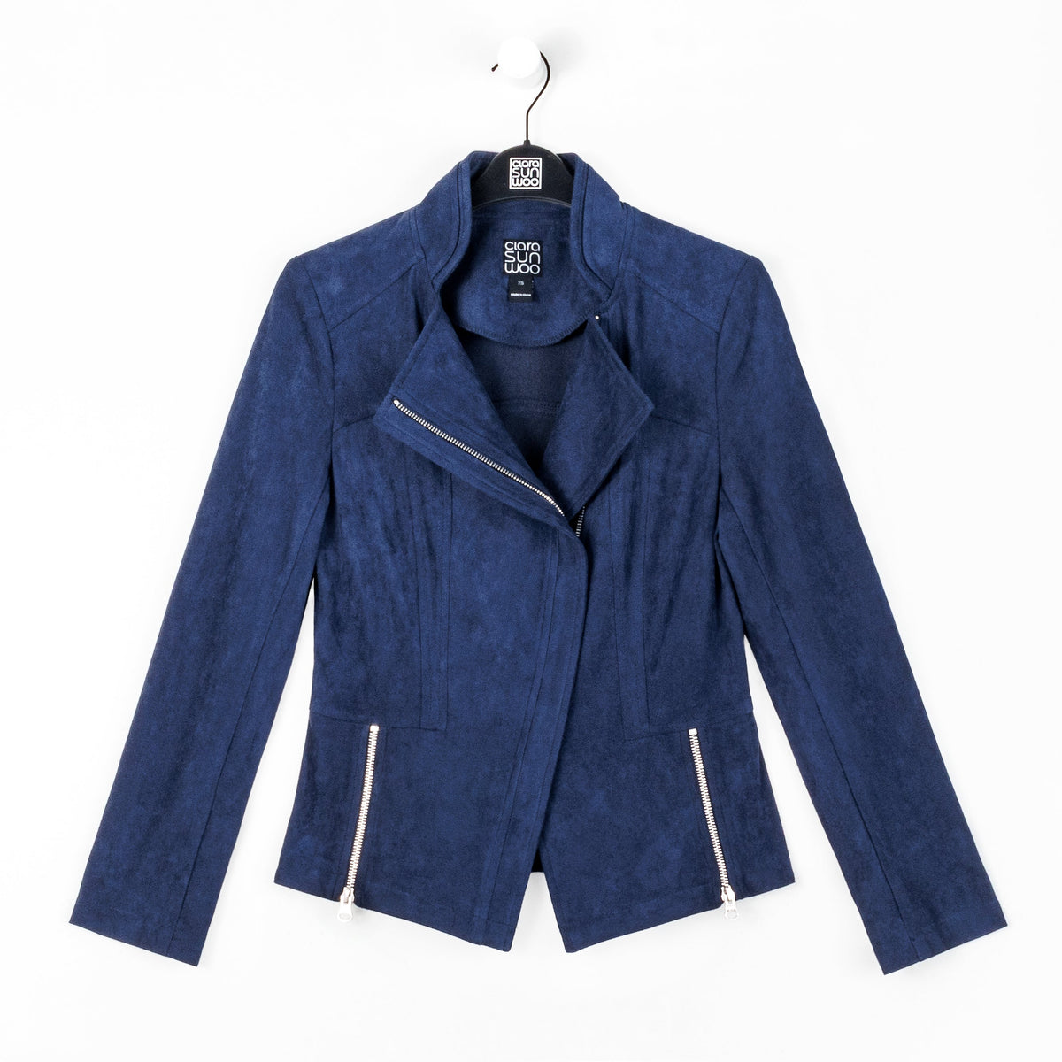 Soft Suede - Signature Jacket - Navy | Clara Sunwoo