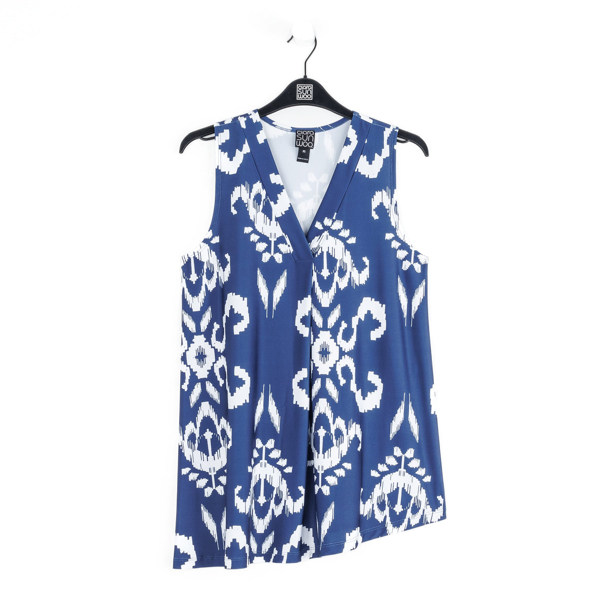 Butter Knit - Asymmetrical Tunic Tank - Tile Motif - Limited Sizes | Clara Sunwoo
