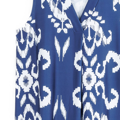 Butter Knit - Asymmetrical Tunic Tank - Tile Motif - Limited Sizes | Clara Sunwoo