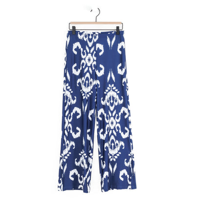 Butter Knit - Side Slit Ankle Pocket Pant - Tile Motif - Final Sale | Clara Sunwoo