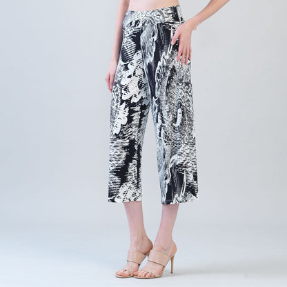 Signature Modern Gaucho Pant - Abstract Etch | Clara Sunwoo