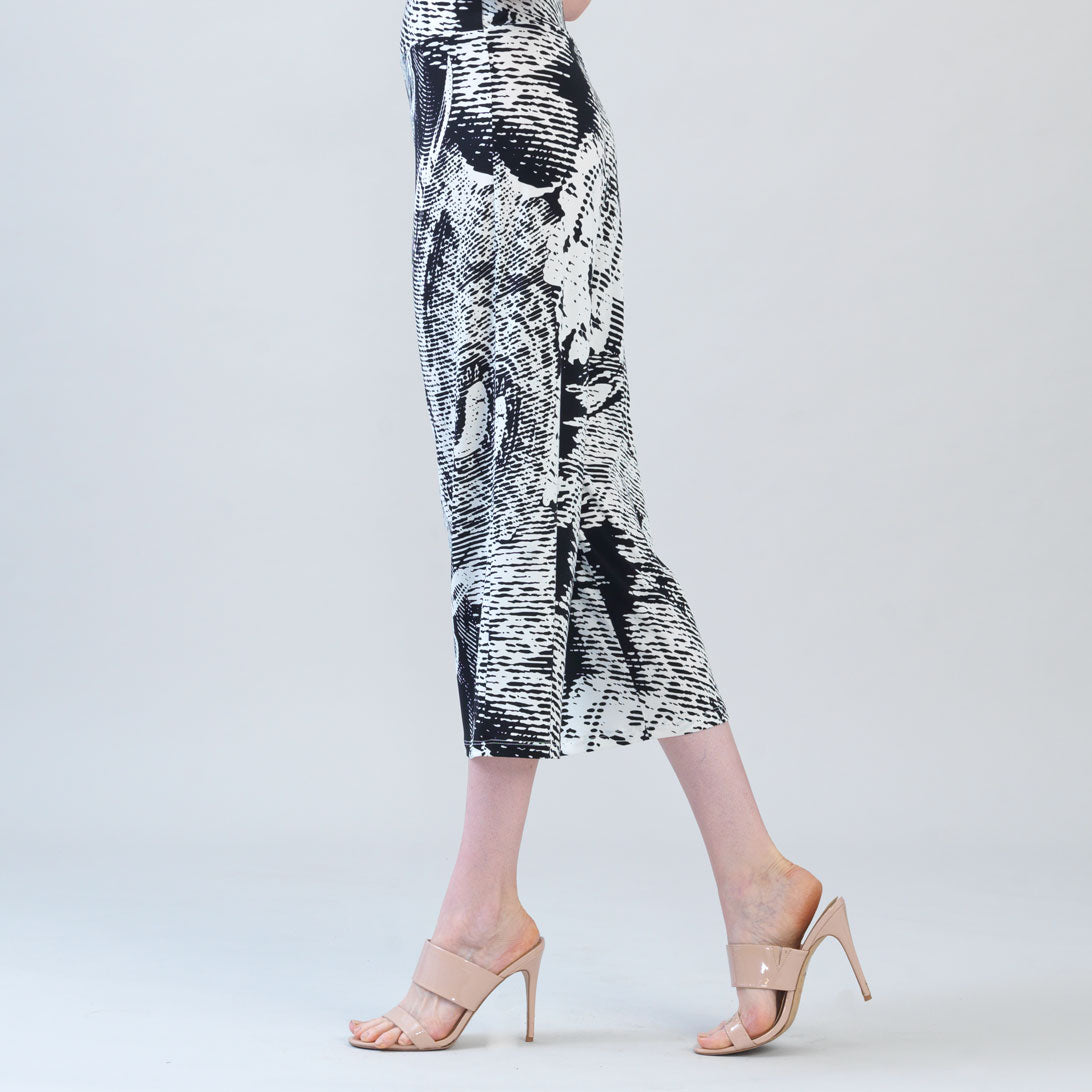 Signature Modern Gaucho Pant - Abstract Etch | Clara Sunwoo