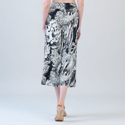 Signature Modern Gaucho Pant - Abstract Etch | Clara Sunwoo