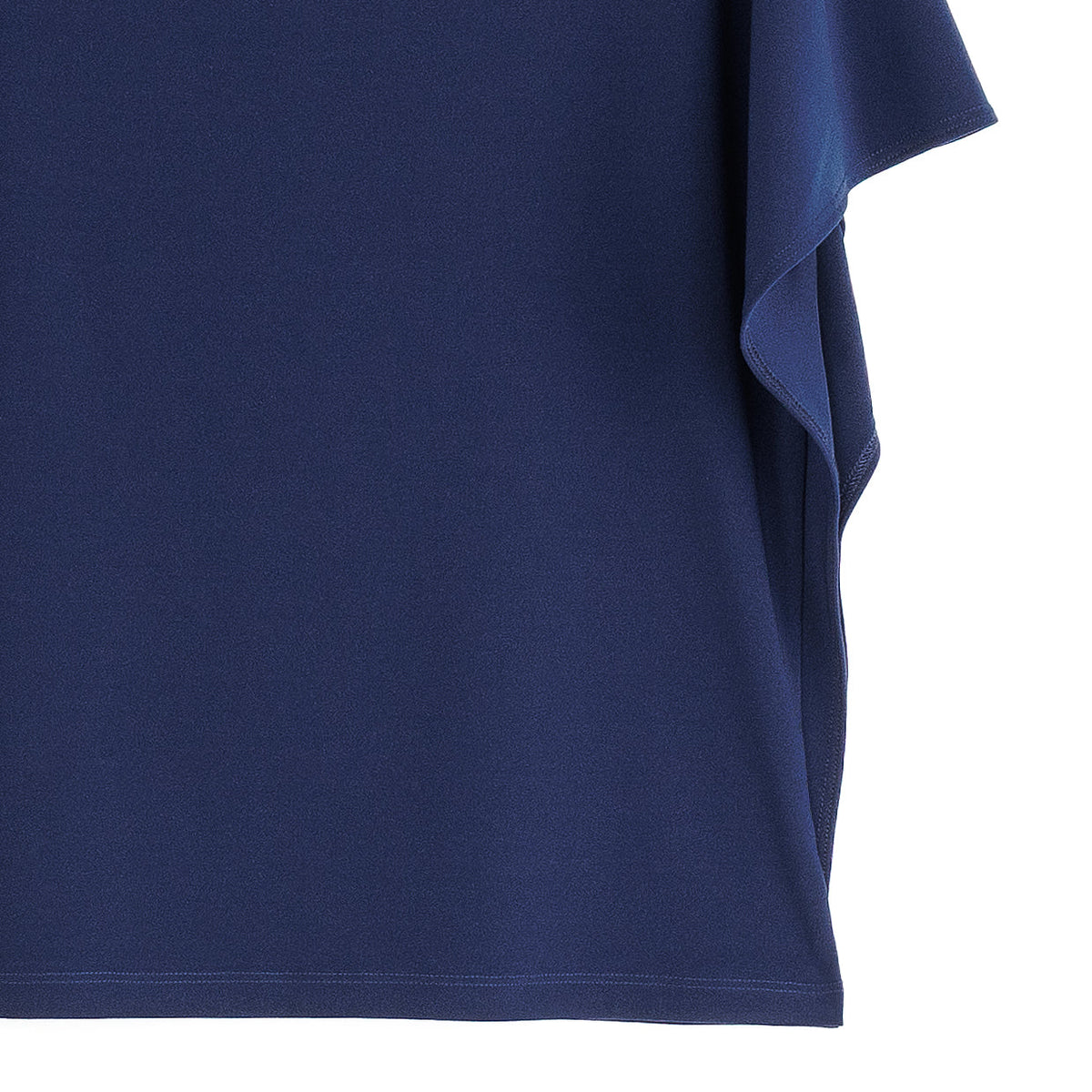 Caftan Flutter Sleeve Top - Navy | Clara Sunwoo