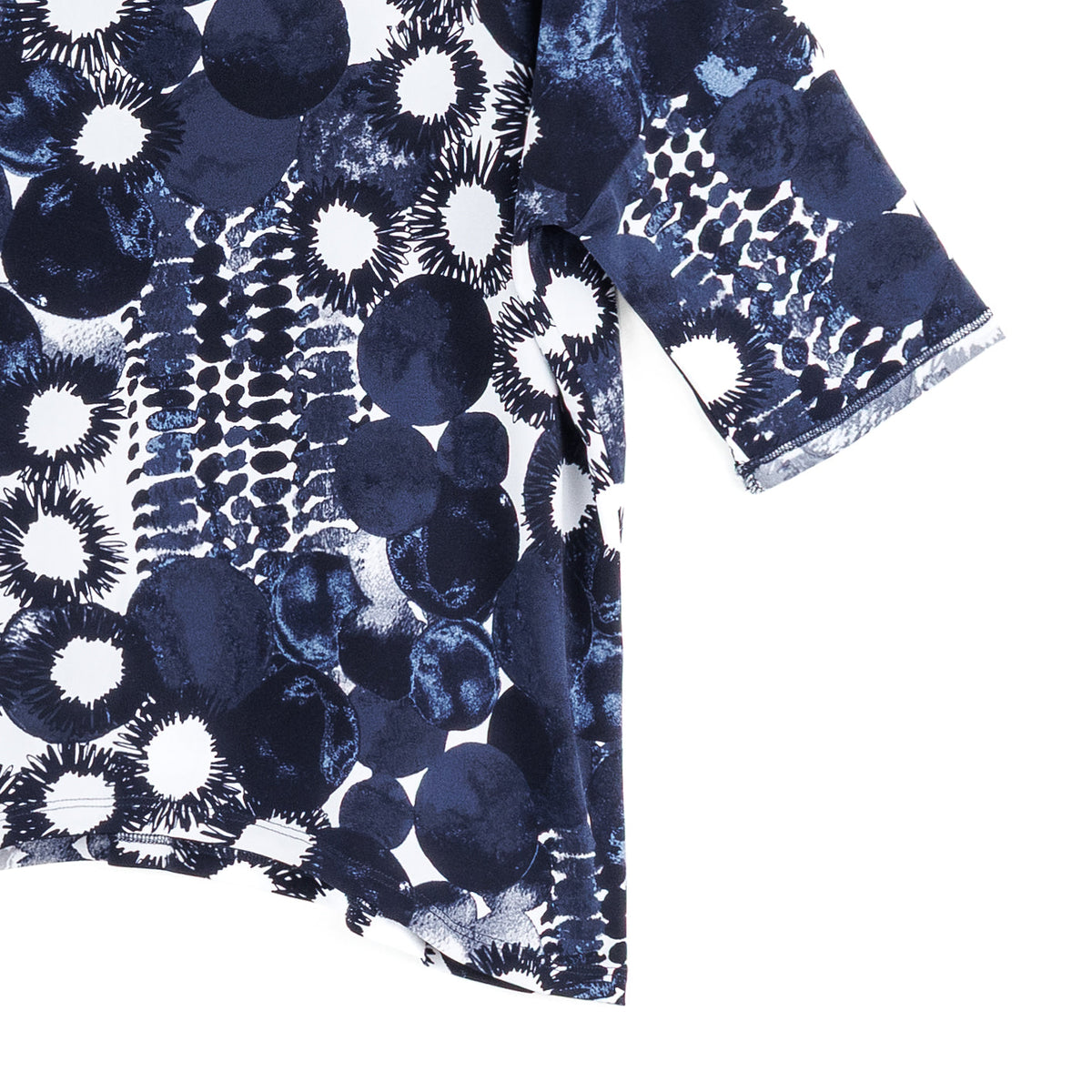 Loose Cut Half Sleeve Top - Circle Splatter - Final Sale | Clara Sunwoo