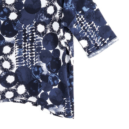 Loose Cut Half Sleeve Top - Circle Splatter - Final Sale | Clara Sunwoo