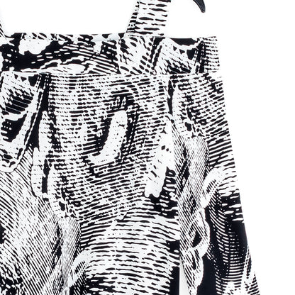 Signature Cold Shoulder Top - Abstract Etch | Clara Sunwoo