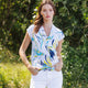 Floral Leaves-White