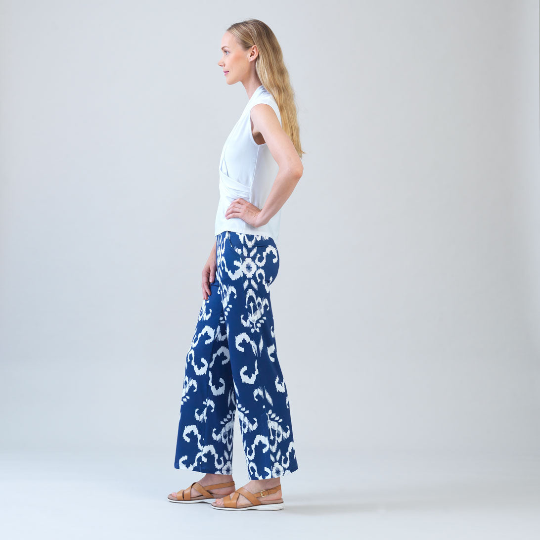 Cap Sleeve Surplice Crossover Top - White | Clara Sunwoo