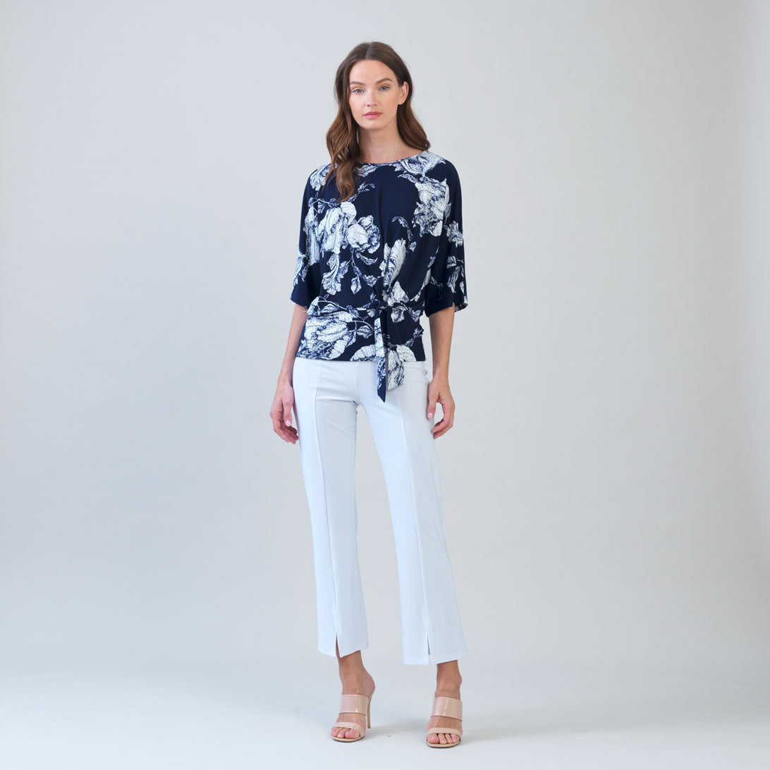 Signature Side Tie Top - Peony Blossom | Clara Sunwoo