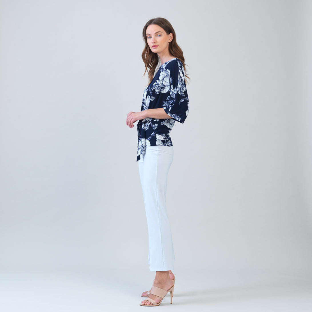 Signature Side Tie Top - Peony Blossom | Clara Sunwoo