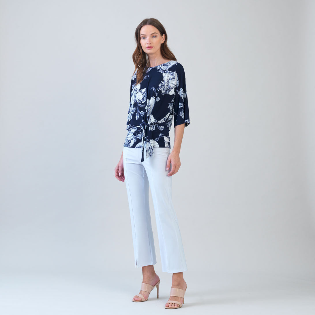 Signature Side Tie Top - Peony Blossom | Clara Sunwoo
