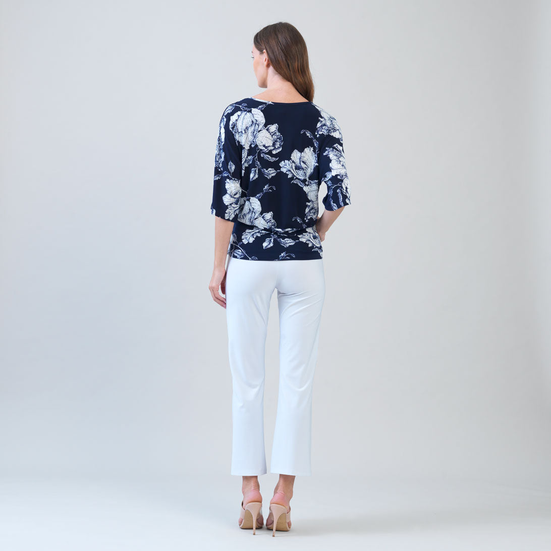 Signature Side Tie Top - Peony Blossom | Clara Sunwoo