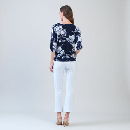 Signature Side Tie Top - Peony Blossom | Clara Sunwoo