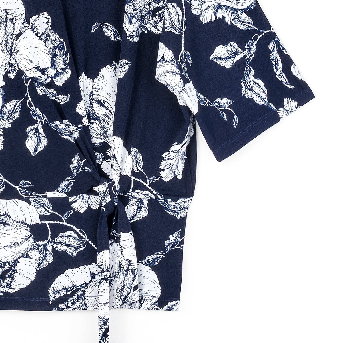 Signature Side Tie Top - Peony Blossom | Clara Sunwoo