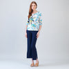 Floral Leaves-White