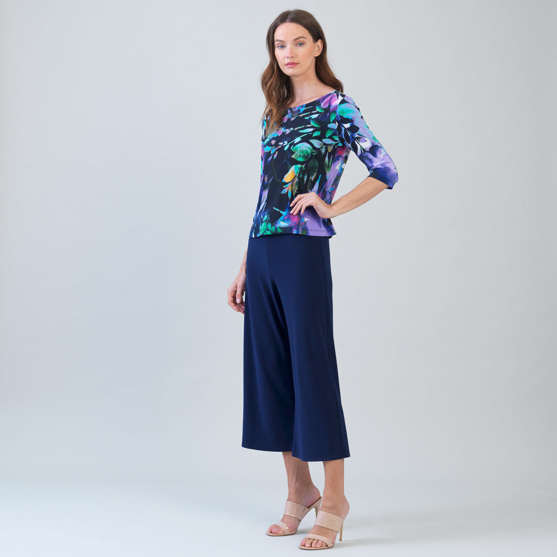 Scoop Neck Half Sleeve Top - Floral Dream - Limited Sizes | Clara Sunwoo