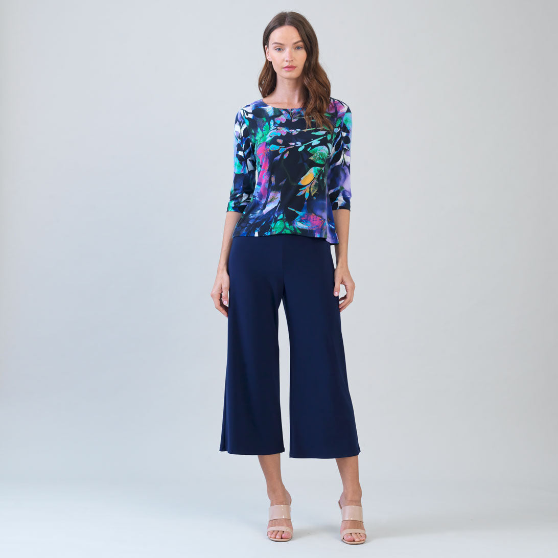 Scoop Neck Half Sleeve Top - Floral Dream - Limited Sizes | Clara Sunwoo
