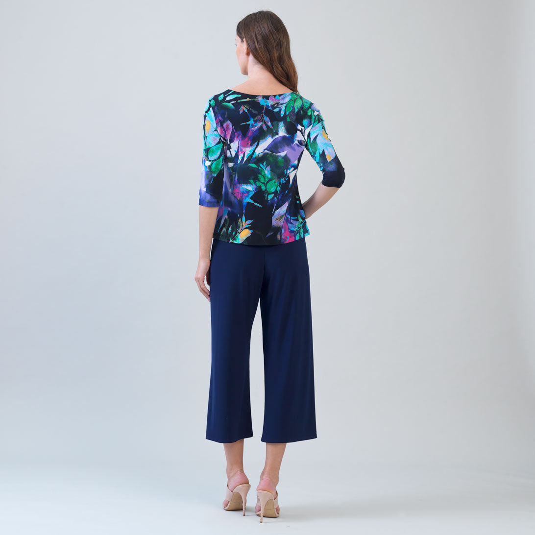 Scoop Neck Half Sleeve Top - Floral Dream - Limited Sizes | Clara Sunwoo