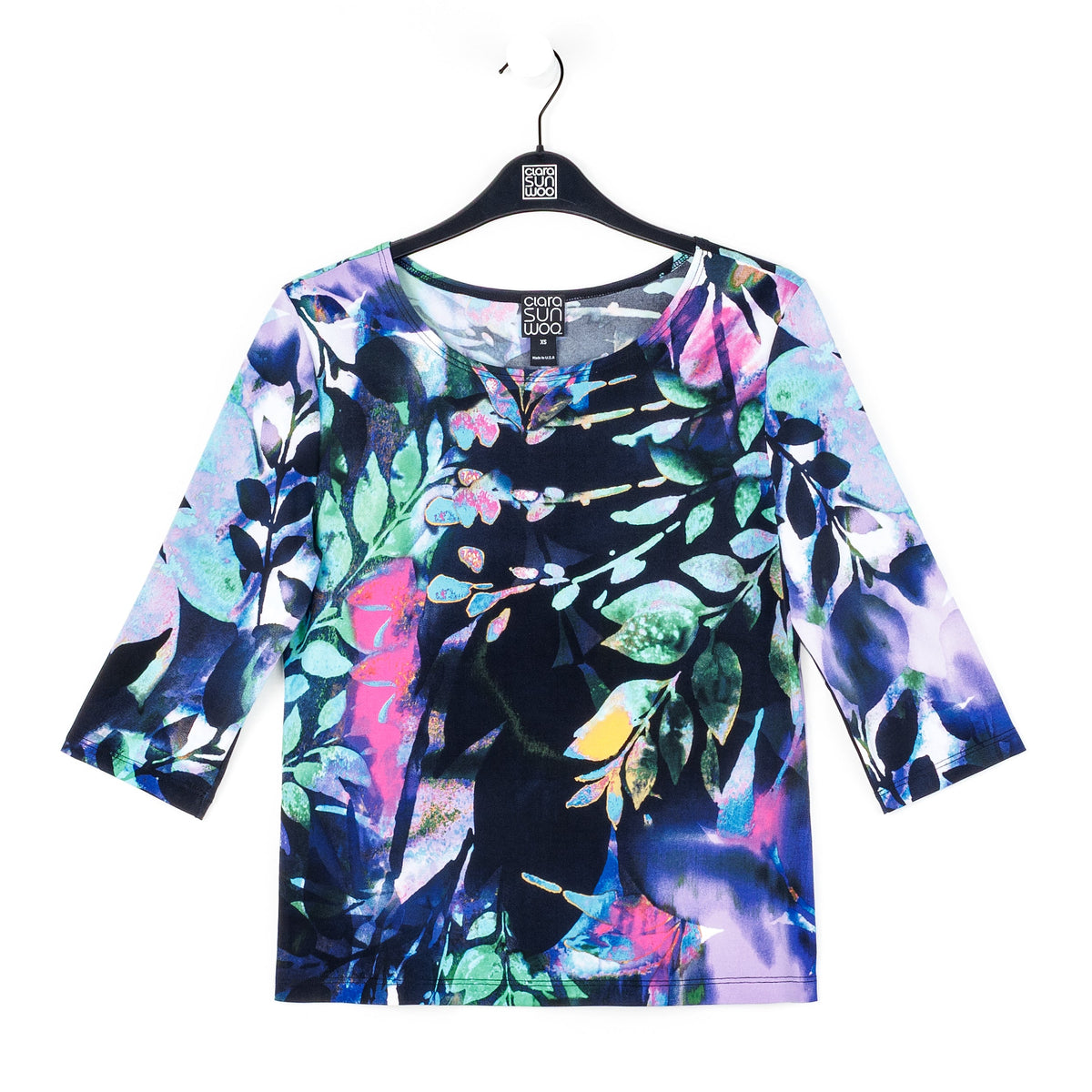 Scoop Neck Half Sleeve Top - Floral Dream - Limited Sizes | Clara Sunwoo