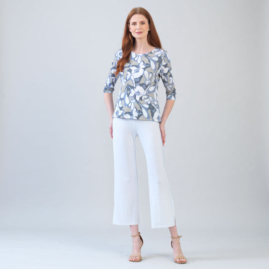 Scoop Neck Half Sleeve Top - Orchid Veil - Final Sale | Clara Sunwoo