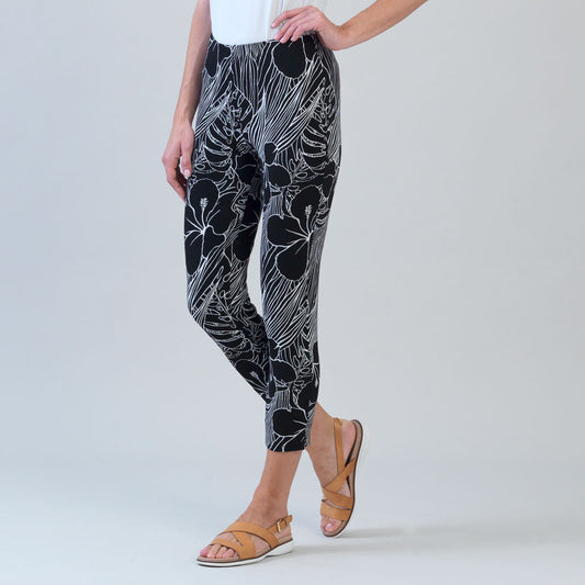 Crepe Knit - Signature Pull-On Capri - Orchid Sketch - Final Sale | Clara Sunwoo