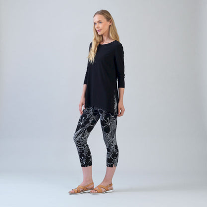 Crepe Knit - Signature Pull-On Capri - Orchid Sketch - Final Sale | Clara Sunwoo