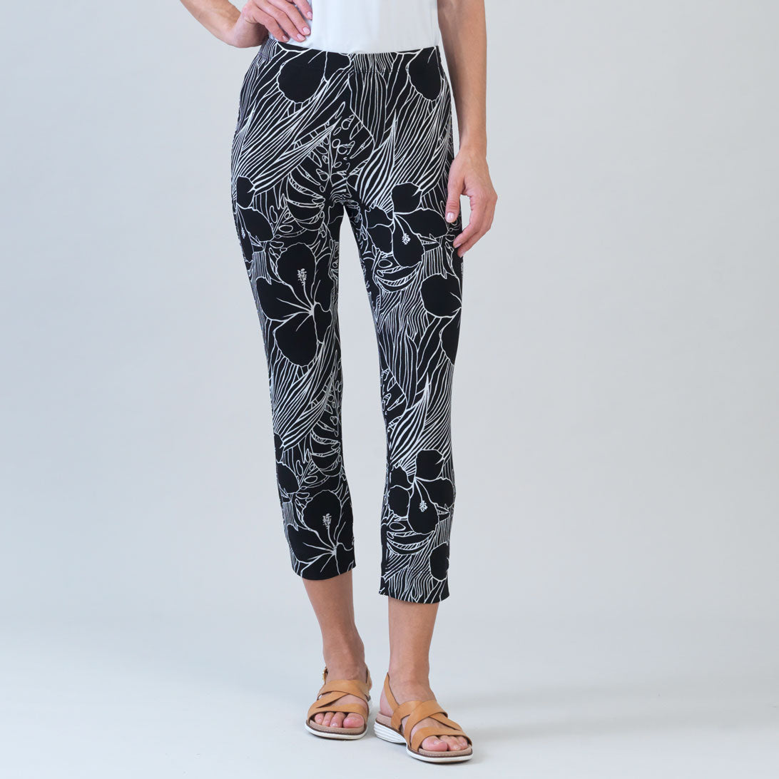 Crepe Knit - Signature Pull-On Capri - Orchid Sketch - Final Sale | Clara Sunwoo
